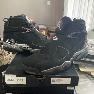 Jordan 8 retro black white graphite size 10.5